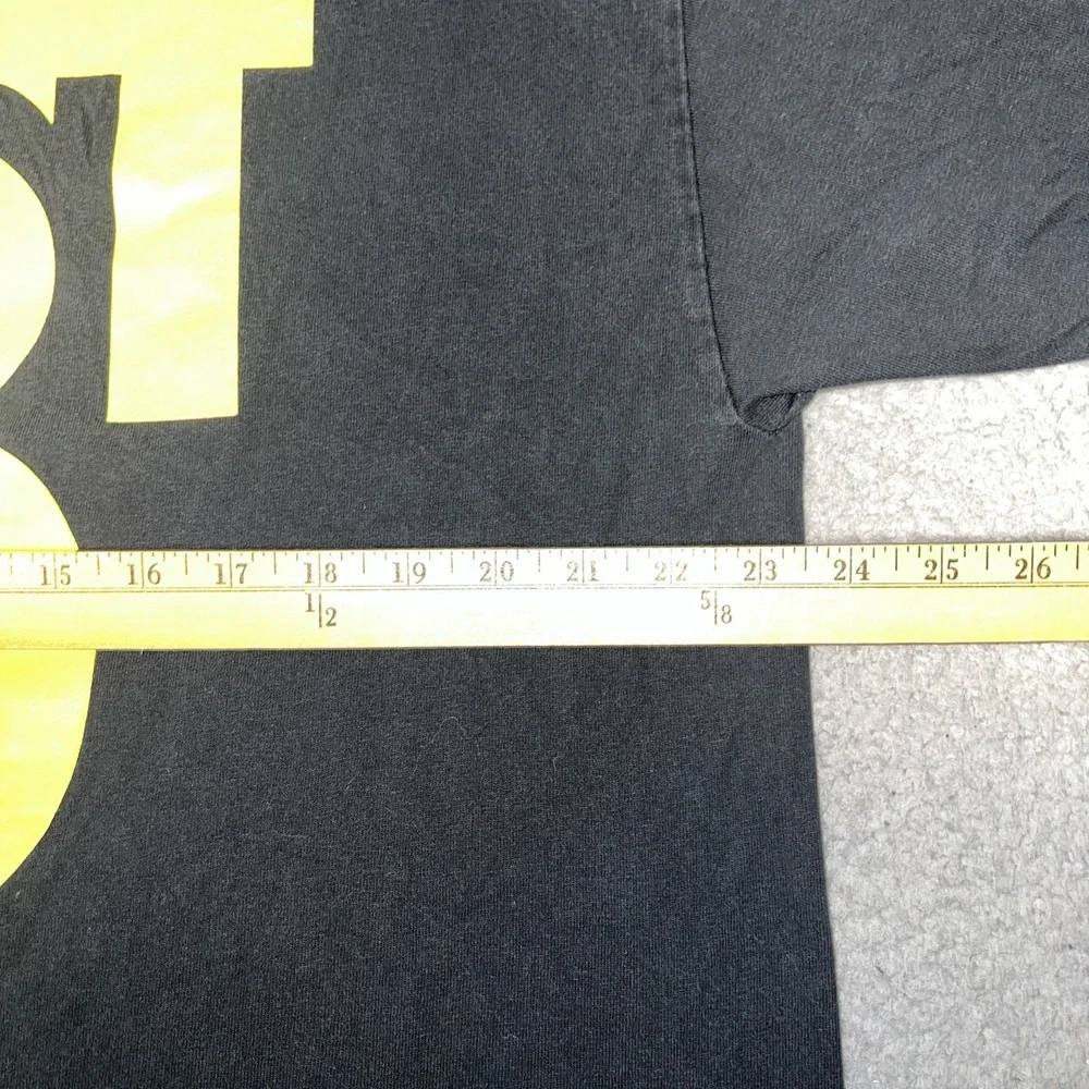 Nike Just Do It T Shirt Mens Sz XL Black Regular Fit Spell Out Logo Athletic Tee